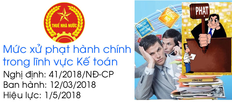 Xử phạt vi phạm hành chính trong lĩnh vực kế toán